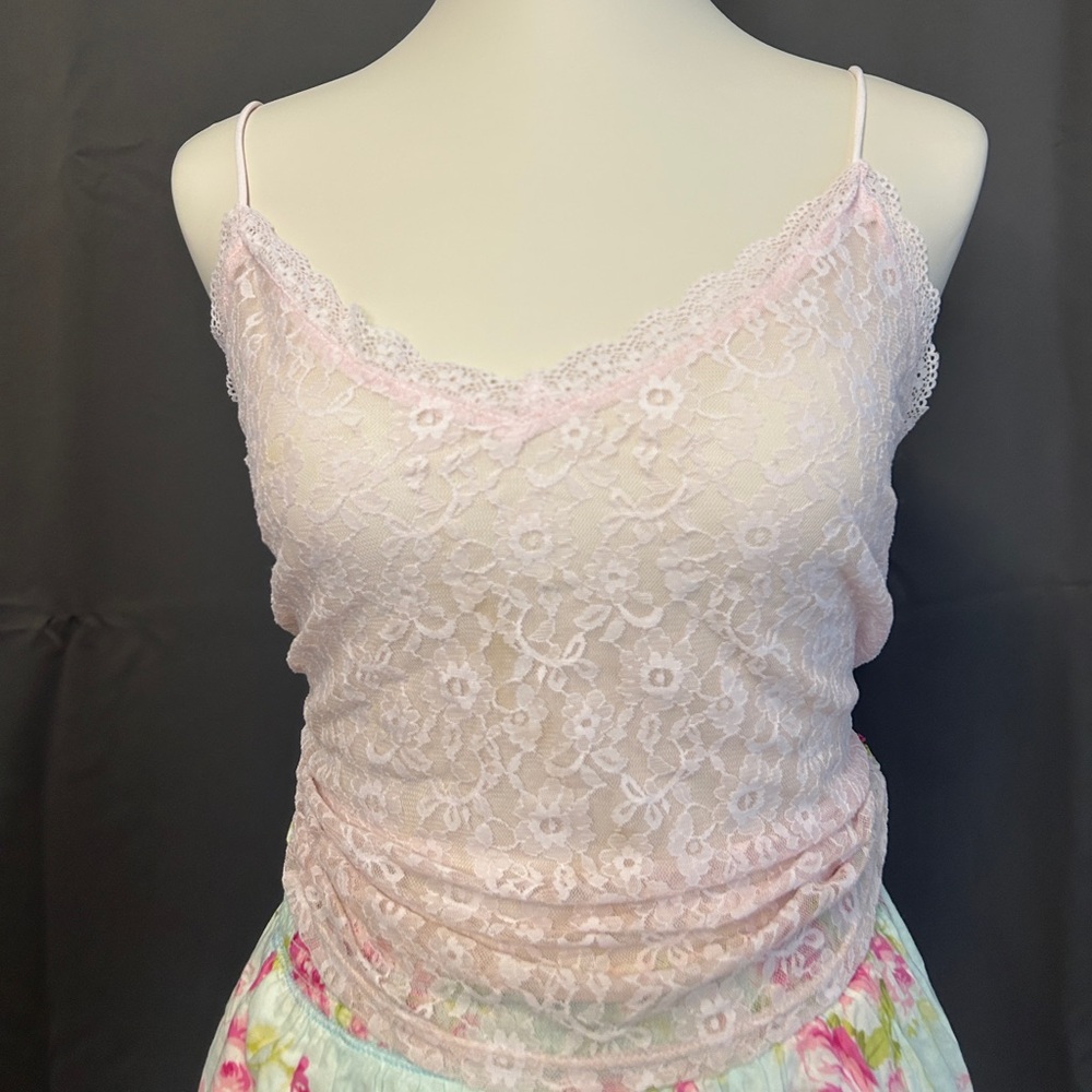 H&M Light Pink Lace Camisole